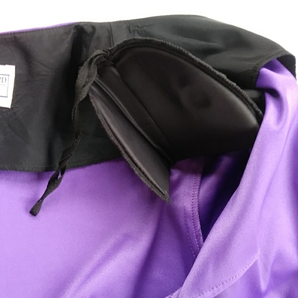 NEW Jessica Howard Pleated Cropped Zip Up Blazer Jacket 12P Purple - Picture 13 of 16